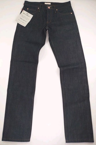 Unbranded Brand UB101 14.5 oz Selvedge Dark Wash Jeans Skinny Fit Size 32x34 NWT - Afbeelding 4 van 10