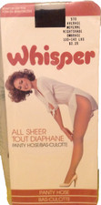Vintage Pantyhose Whisper All Sheer Color Nightshade Size Average BC001A