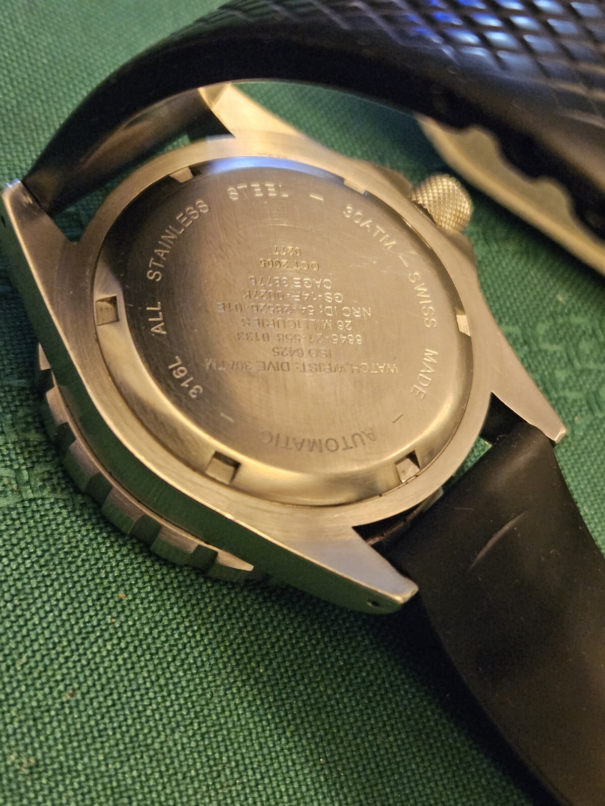 Vintage Marathon Automatic 25 Jewels Diving Watch 316L Working eBay