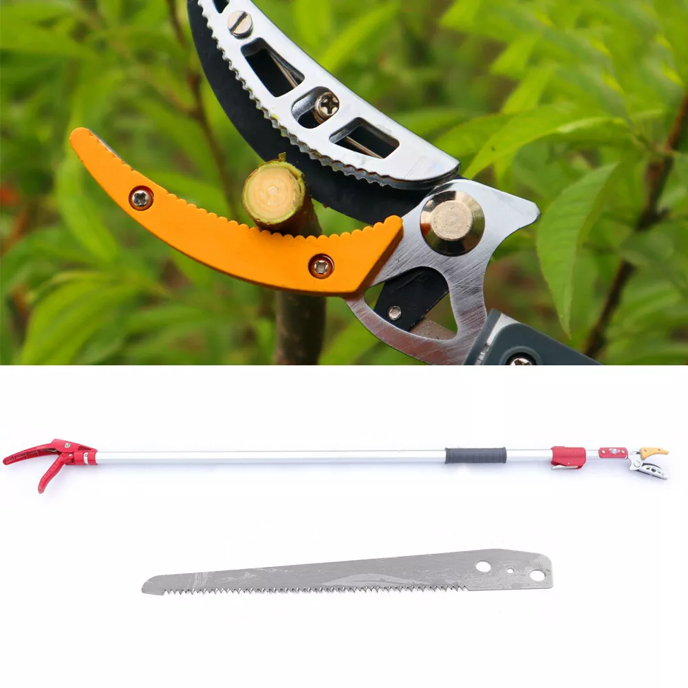 1.2M 2.2M Pole Telescopic Pruning Garden Shear Steel Saw Tree Branch Trimmer New