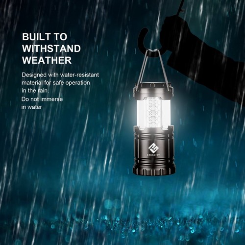 Etekcity 2er-Pack Tragbare Outdoor LED Camping Laterne Taschenlampen, 10 Jahre Krieg... - Bild 7 von 9