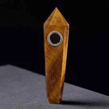 Natural Quartz Smoking Pipe Crystal Point Wand Stone Rock Obelisk healing 1pc