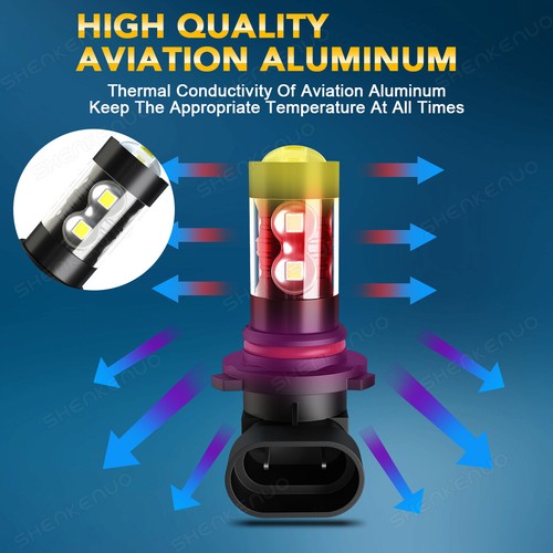 For Mercury Mountaineer 1999-2001 LED Headlight Hi/Lo+Fog Light Bulbs - Picture 13 of 18