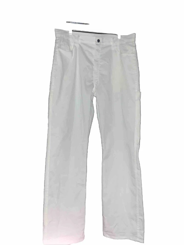 Брюки мужские Dickies 36x34 белые расслабленные мешковатые крой художник гранж - Изображение 3 из 4