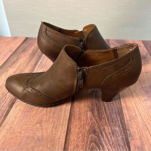 Born Chakri Bootie braune Damen-Stiefeletten aus Leder mit Absatz 8 - Bild 6 von 12