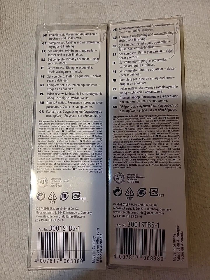 STAEDTLER 3001STB5-1 Diseño Viaje Juego de Acuarela Fácil, Pájaros, Negro. NUEVO Foto 4 de 4
