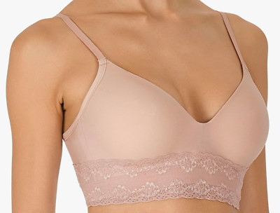 NEW $66 Natori Bliss Perfection Wireless Contour Soft Cup Bra Rose Beige 32DDD