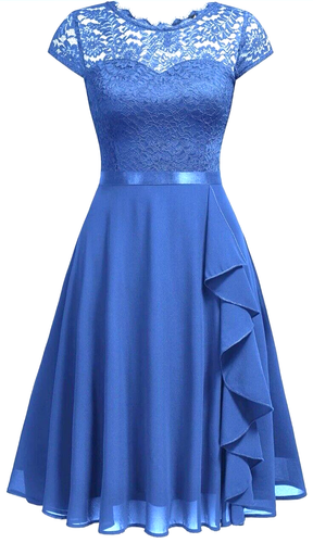 Miss May Women's Blue Dress Size L NWT