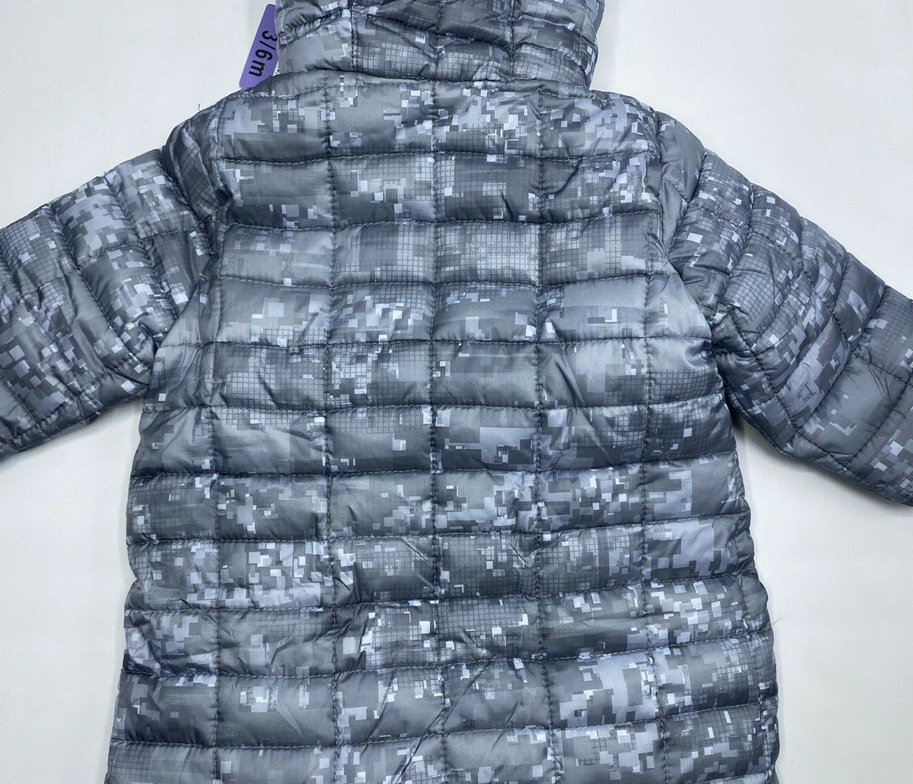 Boys Size 3/6M Snozu 1Piece Snowsuit With Fold Over Mittens & Booties
