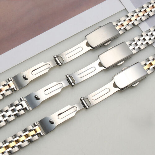 Massives Damenarmband Edelstahl Uhrenarmband 10 12 14 16 18 19 20 22 mm - Bild 7 von 12