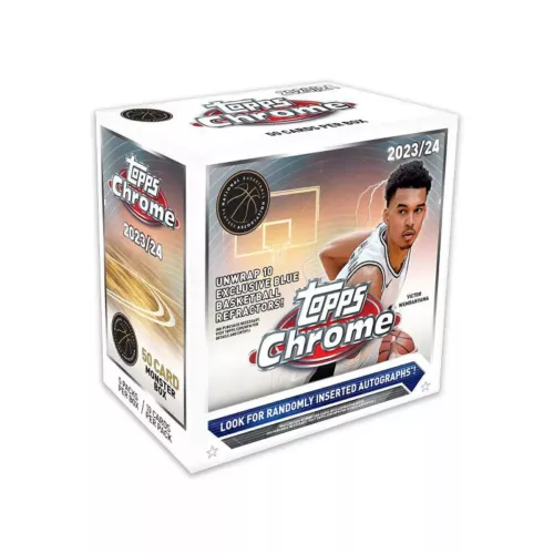 IN-HAND! 2023-24 Topps Chrome Basketball Trading Card Monster Box