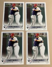 2022 Topps Series 2 MVP Meets Rookie 4 Card Lot #367 Wander Franco/Bryce Harper