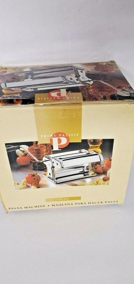 NEW PRIME PACIFIC PASTA MACHINE 150 mm #PPD001 INCLUDES FEEDER TRAY 7 SETTINGS - Image 2 of 4
