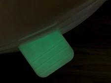 Glowing Easy Lift Toilet Seat Handle -  Decoratable  2 pieces  No Bulb/Battery