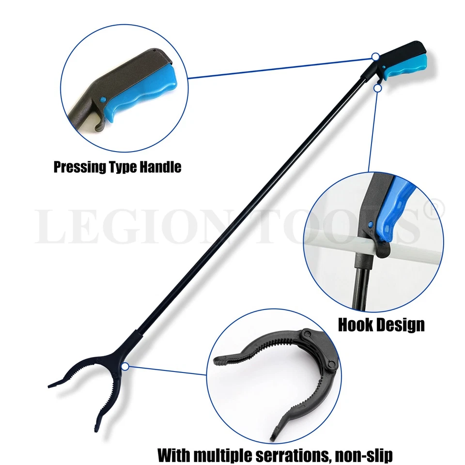 82cm Aluminium Pick Up Tool Reacher Grabber Extend Hand Picker Arm Stick - image 3 of 4