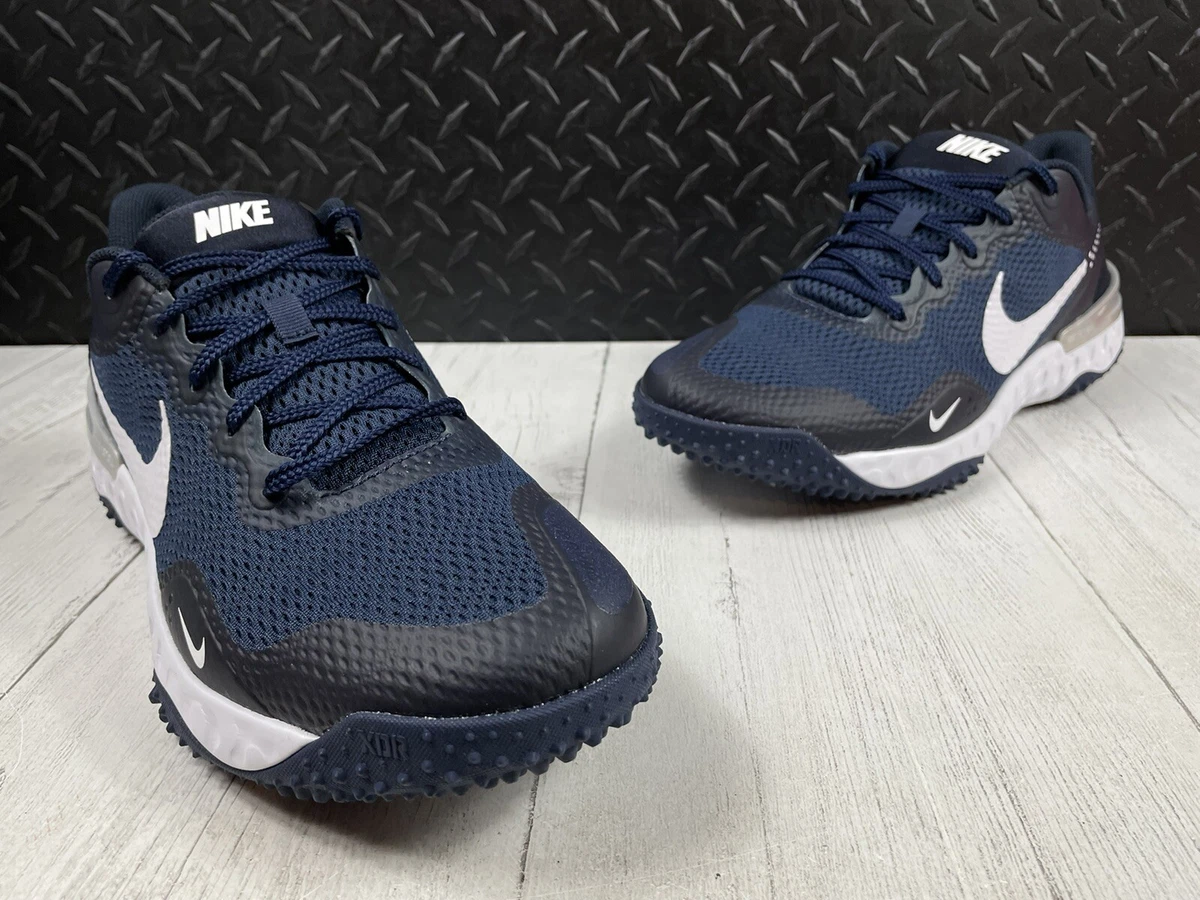Size 8 New Nike Alpha Huarache Elite 3 Turf Navy Black Mens Baseball CK0748 400