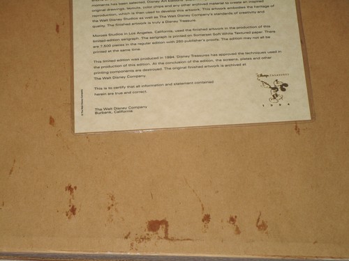 Serigrafía Disney Treasures Navidad '94 Mickey's Orphans con certificado de autenticidad nuevo - Imagen 8 de 12