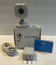 Blink Mini 2 Indoor/Outdoor Smart Security Camera NEW Spot Light Open Box