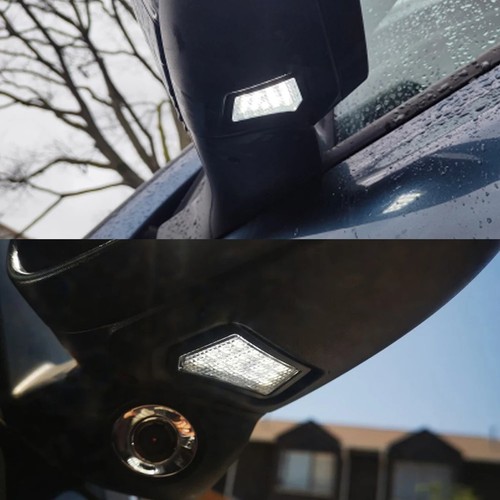2X Luz LED lateral debajo del espejo retrovisor charco para Volvo S40 S60 S80 V50 V70 C30 C70 XC70 - Imagen 9 de 11