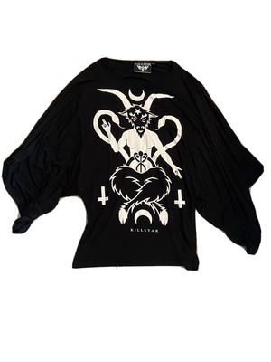 batwing top black