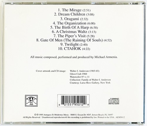 Obscure 90's New Age CD MICHAEL ARMENIA "Gate Of Men" Rare OOP, Private, Florida - Bild 2 von 4