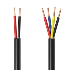 Outdoor Alarm Wire Direct Burial Security Cable UV Resistant Low Voltage Box Lot