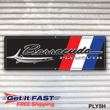 Plymouth Barracuda Banner Sign Wall Art