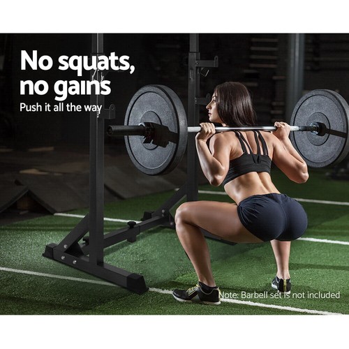 Everfit Weight Bench Squat Rack Adjustable Home Gym Equipment 300KG Capacity - Picture 3 of 9
