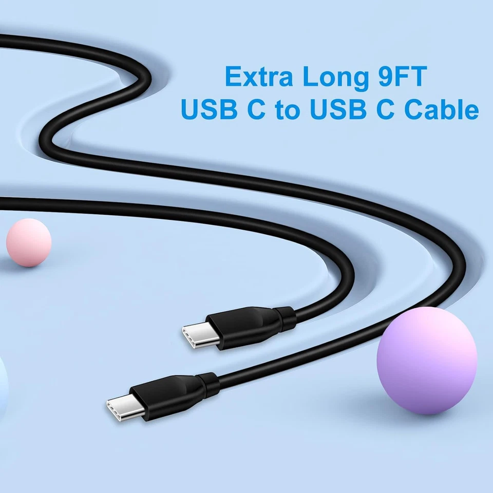 9ft USB-C Cable for Pixel & Samsung - 2Pack, Fast Charging, 2XL to Z Flip4 - Image 4 of 4