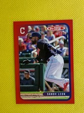 SANDY LEON 2020 Topps Total Wave 6 Red Parallel Card 03/10 - Red Sox