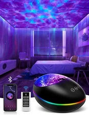 Night Light Projector Star Projector Bedroom Ocean Wave Projector Kids White Noi