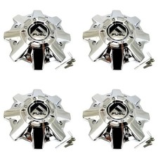 4 Fuel Off-roads Chrome Center Caps For 8l D509 Octane D513 Throttle D515 Pump