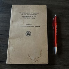 1923 Vintage Bell Systems AT&T TELEPHONE Plant  Pocket Manual
