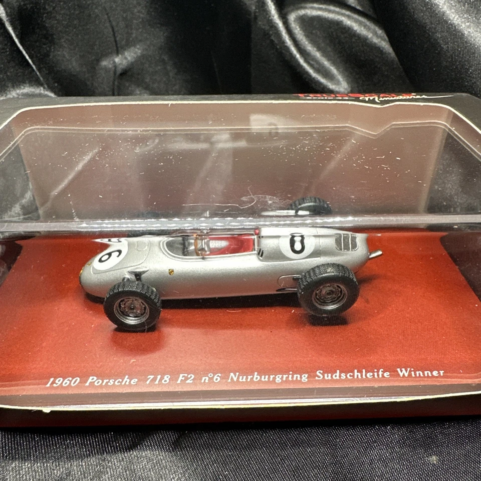 1:43 Truescale Porsche 718 #6 Jo Bonnier 1960 Nurburgring Sudschleife Boxed USA - Image 2 of 4