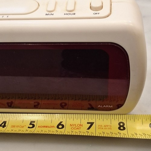 Vintage Advance Digital Alarm Clock with Red Display Bright Dim Battery Or Plug - Picture 8 of 9