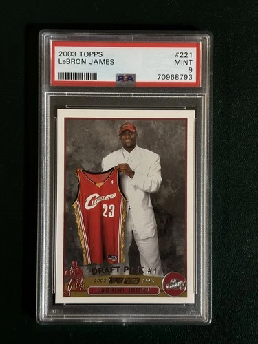 2003 Topps Lebron James Rookie PSA 9 #221