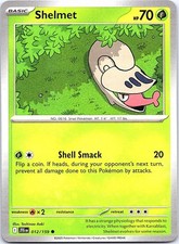Shelmet 012/159 Common Journey Together Pokemon Near Mint