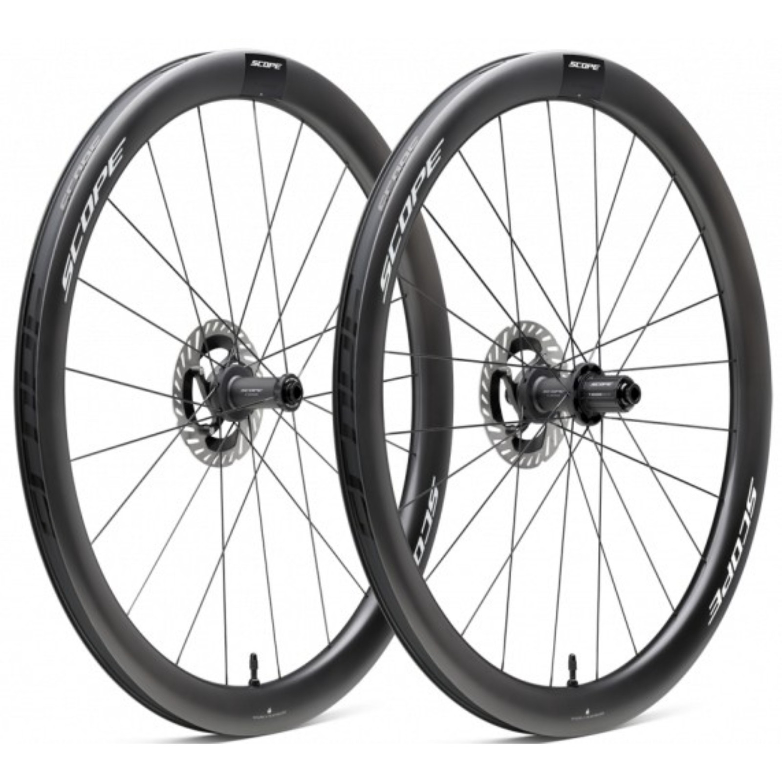 Scope White R4 V2 Disc Carbon Road Wheelset Size 21 - Image 2