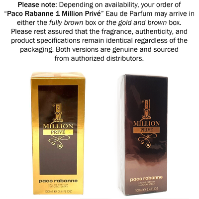 Paco Rabanne 1 Million Prive EDP 3.4 oz/ 100ml Eau de Parfum Men