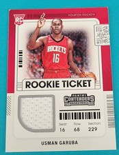 2021 Contenders Rookie Ticket Swatches #RTS-UGA Usman Garuba Basketball Card V2