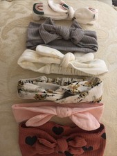 Baby Girls Bow Hairband Headband 3 Months- 9 months lot of 6
