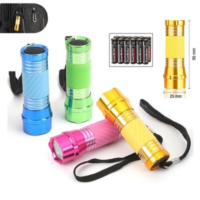 EverBrite 4-tlg.Mini LED Taschenlampe mit 12 AAA Batterien Eingebaut für Outdoor