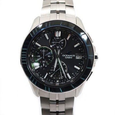 Casio Oceanus Manta OCW-S7000SG-1AJR Ti Black Dial Solar Watch 2024 #UW367