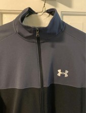 Under Armour Full Zip Jacket Men  s size Medium Black  Gray