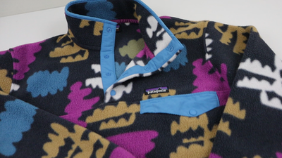 Patagonia Synchilla Snap-T Fleece Pullover Mens Large Vtg Fungi