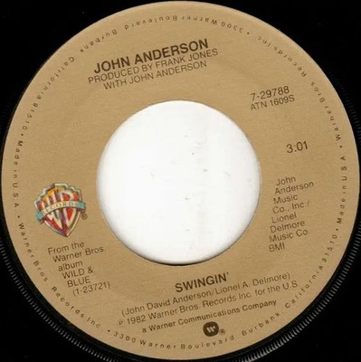 John Anderson A Honky Tonk Saturday Night / Swingin Vinyl Single 7inch