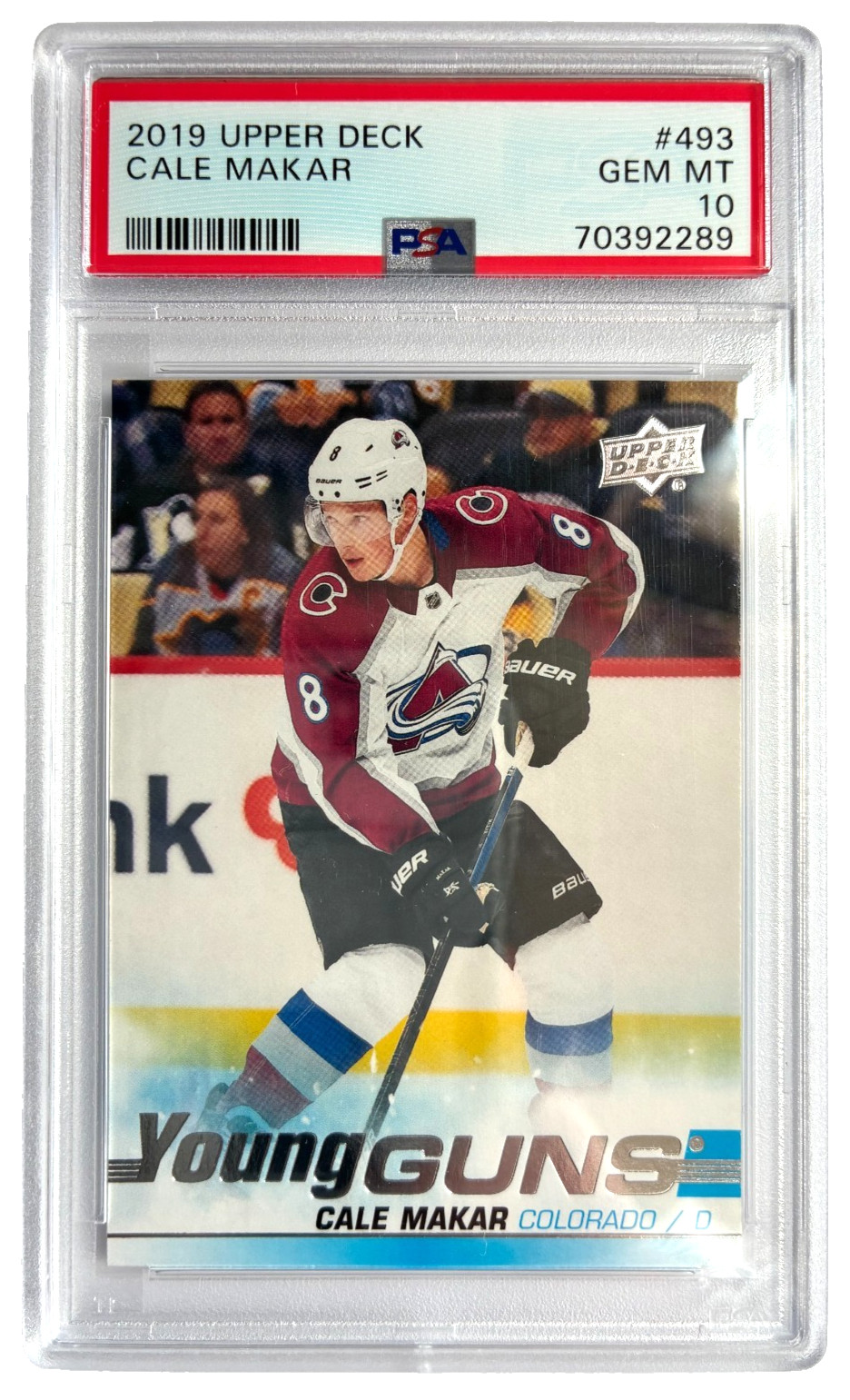 2019-20 Upper Deck Young Guns #493 Cale Makar RC  PSA GEM MINT 10  #70392289