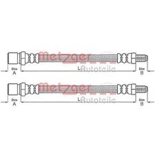 Flexible de frein Citroen VISA