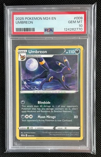 2025 POKEMON M24 EN-MCDONALD'S COLLECTION #009 UMBREON PSA 10