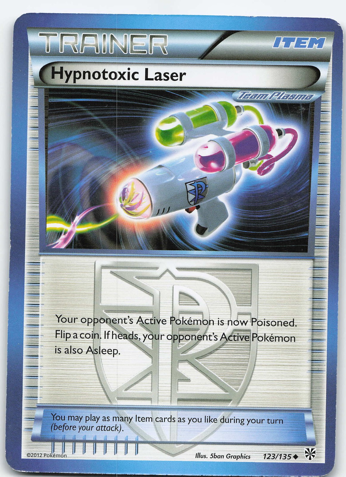 Hypnotoxic Laser Team Plasma 123/135 Normal Plasma Storm NM/LP Pokémon